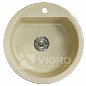 VGR022 Мойка Vigro (525*525*200) грей